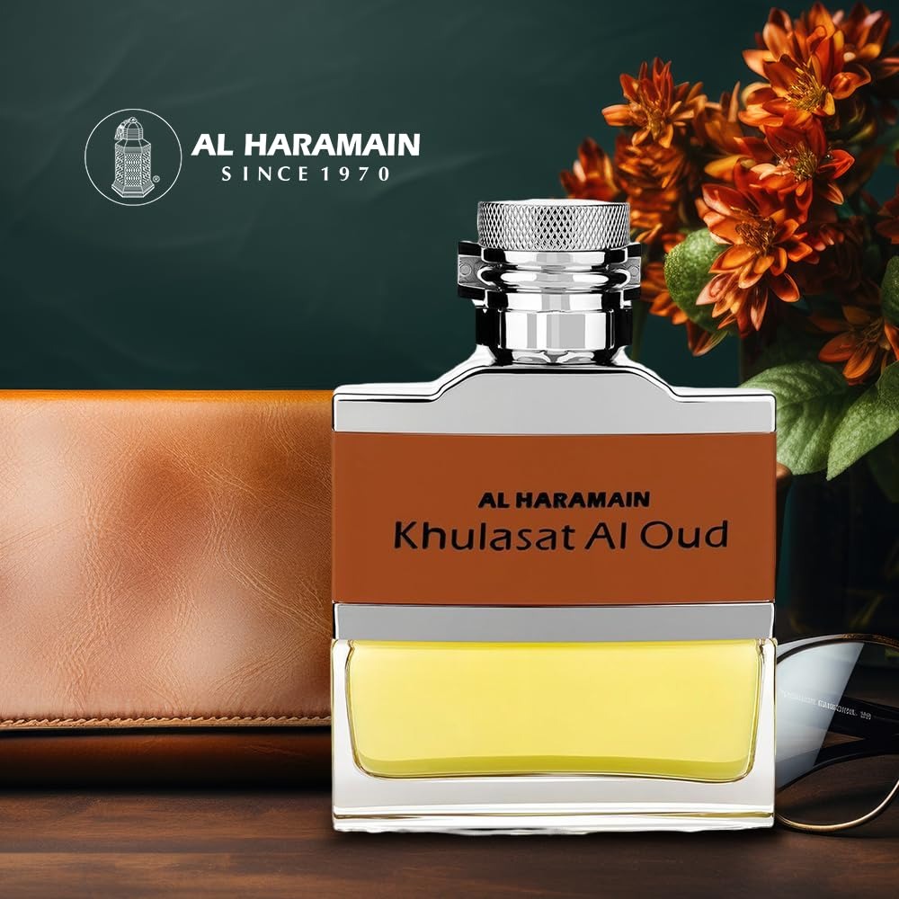 Al Haramain Khulasat Al Oud Eau De Parfum – Premium Oriental Oud Fragrance – 100ML