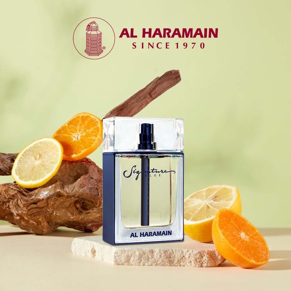 Al Haramain Signature Blue Eau De Parfum for Men – Long Lasting Arabian Cologne – 100ML