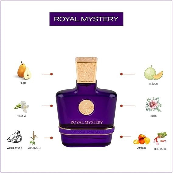 Royal Mystery by Swiss Arabian - Eau de Parfum for Women - Long Lasting Luxury Fragrance - 100ml (3.4 FL OZ)