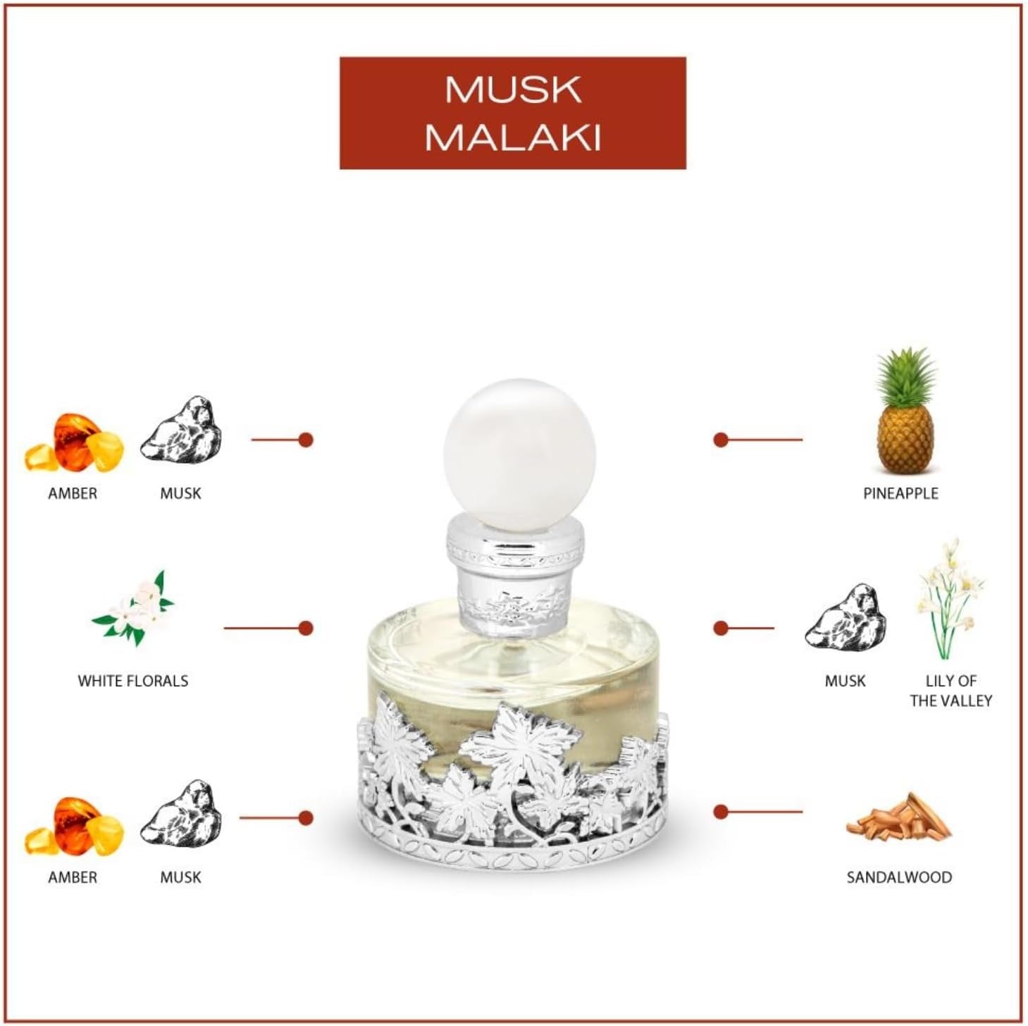 Swiss Arabian Musk Malaki Concentrated Perfume Oil – Luxury Oriental Fragrance for Men & Women – Alcohol-Free Attar (20ml)