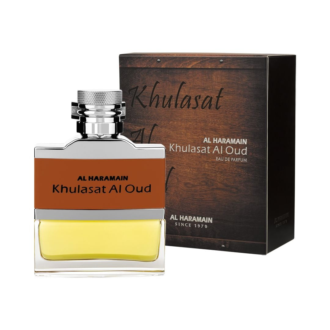 Al Haramain Khulasat Al Oud Eau De Parfum – Premium Oriental Oud Fragrance – 100ML