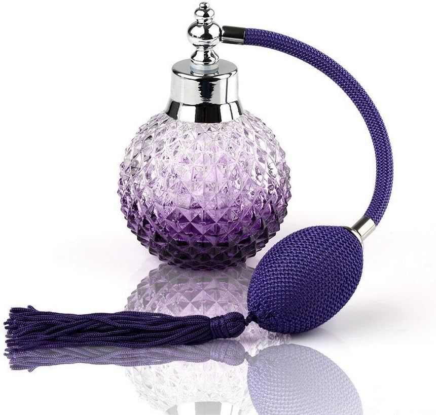 Vintage Pink Perfume Atomizer Bottle – Elegant Refillable Glass Spray Bottle for Women